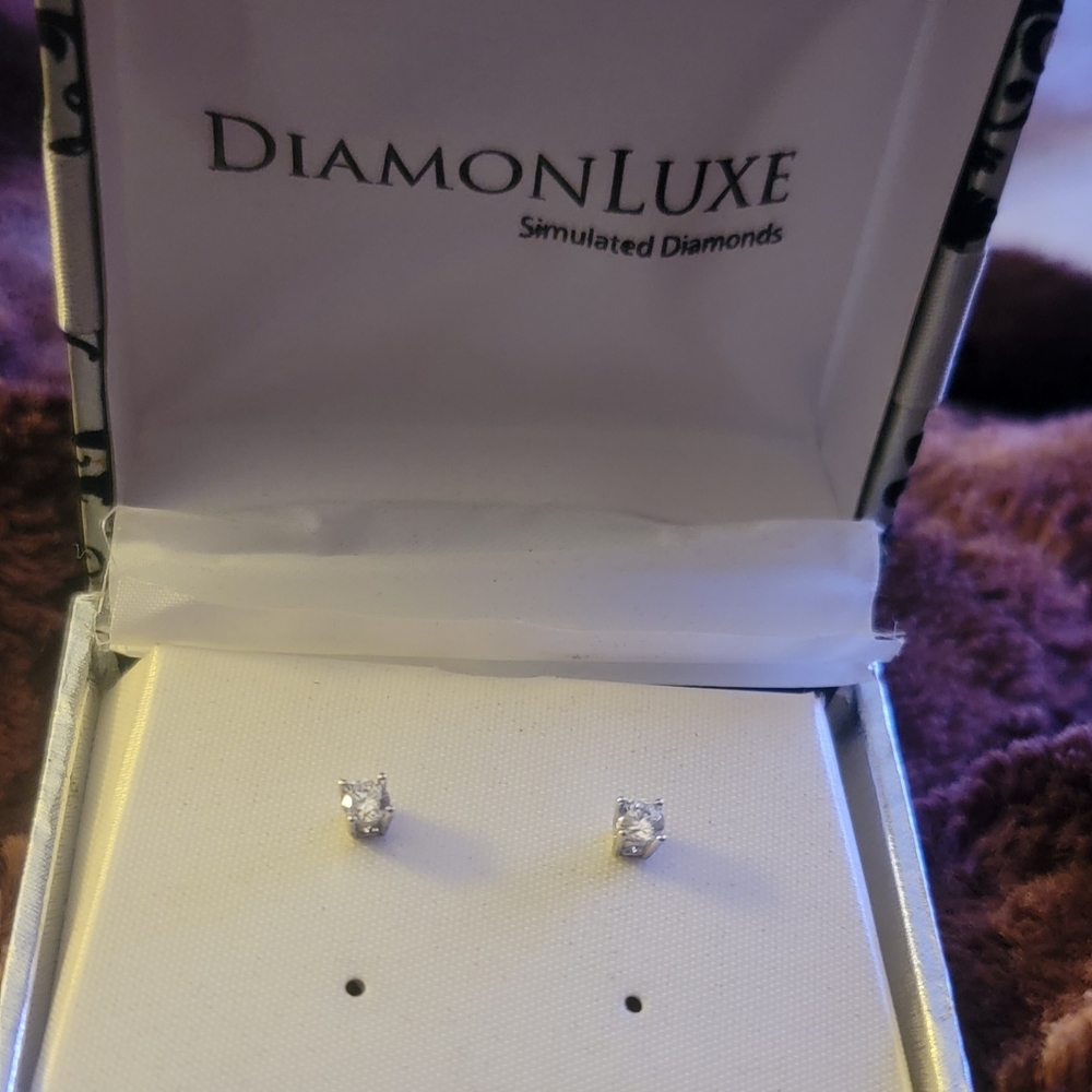 Silver Stud Earrings - image 3